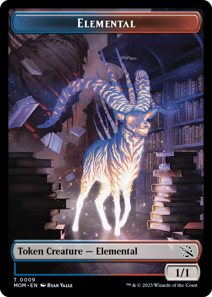 Elemental (9) // Zombie Double-Sided Token [March of the Machine Tokens] | Shuffle n Cut Hobbies & Games