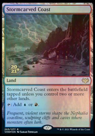 Stormcarved Coast [Innistrad: Crimson Vow Prerelease Promos] | Shuffle n Cut Hobbies & Games