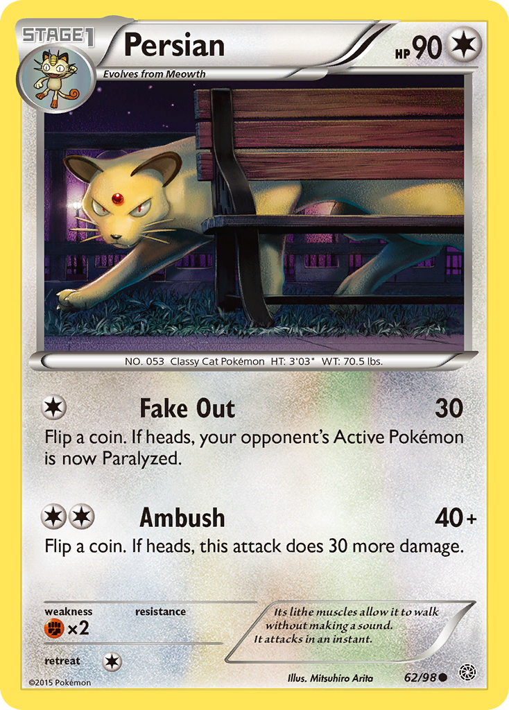 Persian (62/98) [XY: Ancient Origins] | Shuffle n Cut Hobbies & Games