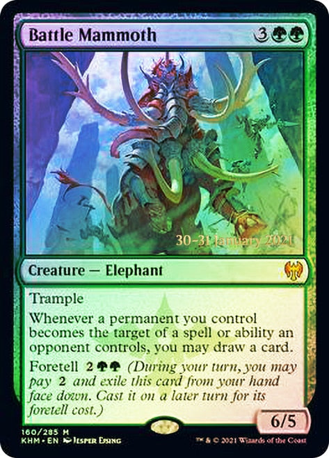 Battle Mammoth [Kaldheim Prerelease Promos] | Shuffle n Cut Hobbies & Games