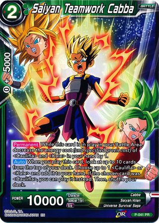 Saiyan Teamwork Cabba (Alternate Art) [P-041] | Shuffle n Cut Hobbies & Games