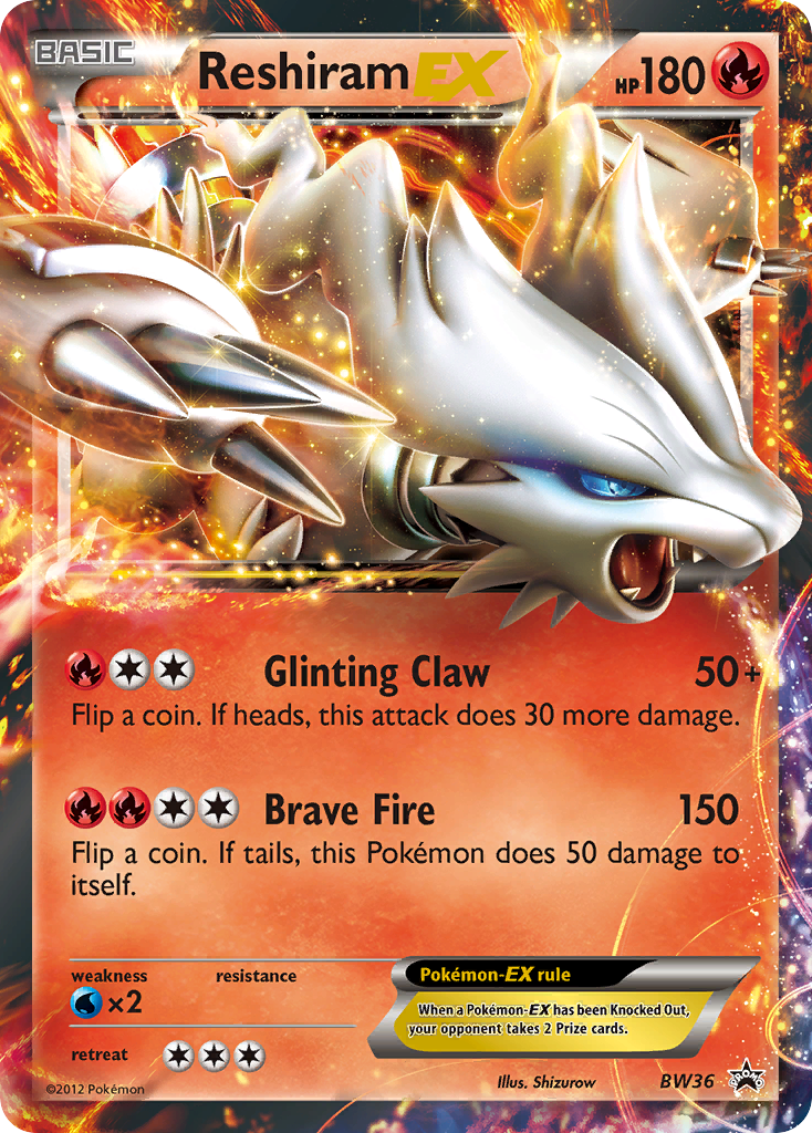 Reshiram EX (BW36) [Black & White: Black Star Promos] | Shuffle n Cut Hobbies & Games