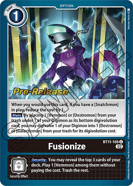 Fusionize [BT11-105] [Dimensional Phase Pre-Release Promos] | Shuffle n Cut Hobbies & Games