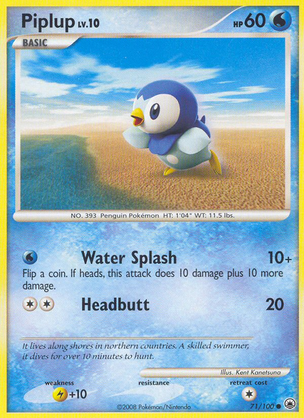 Piplup (71/100) [Diamond & Pearl: Majestic Dawn] | Shuffle n Cut Hobbies & Games