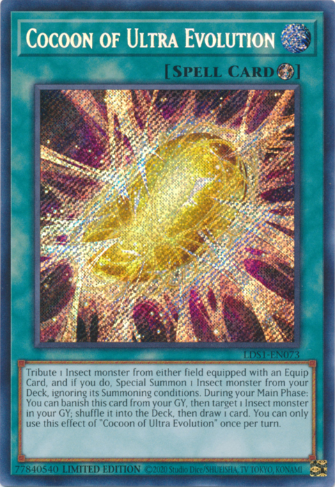 Cocoon of Ultra Evolution [LDS1-EN073] Secret Rare | Shuffle n Cut Hobbies & Games