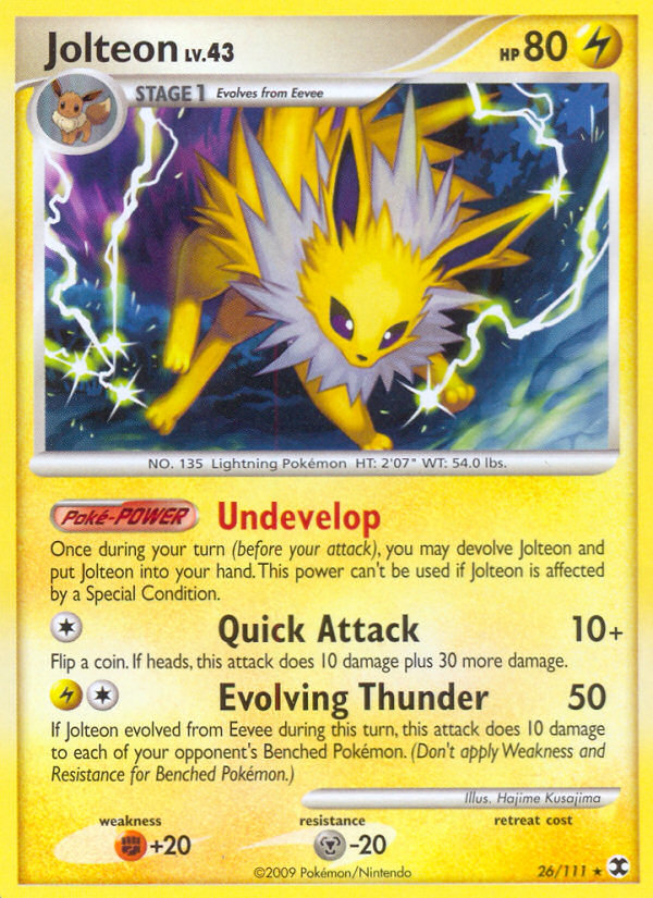 Jolteon (26/111) [Platinum: Rising Rivals] | Shuffle n Cut Hobbies & Games