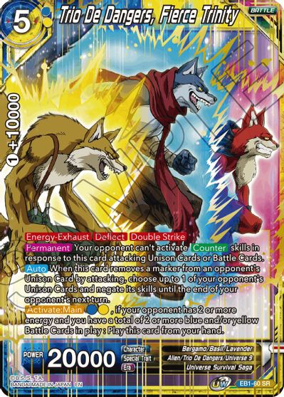 Trio De Dangers, Fierce Trinity (EB1-060) [Battle Evolution Booster] | Shuffle n Cut Hobbies & Games