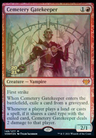 Cemetery Gatekeeper [Innistrad: Crimson Vow Prerelease Promos] | Shuffle n Cut Hobbies & Games