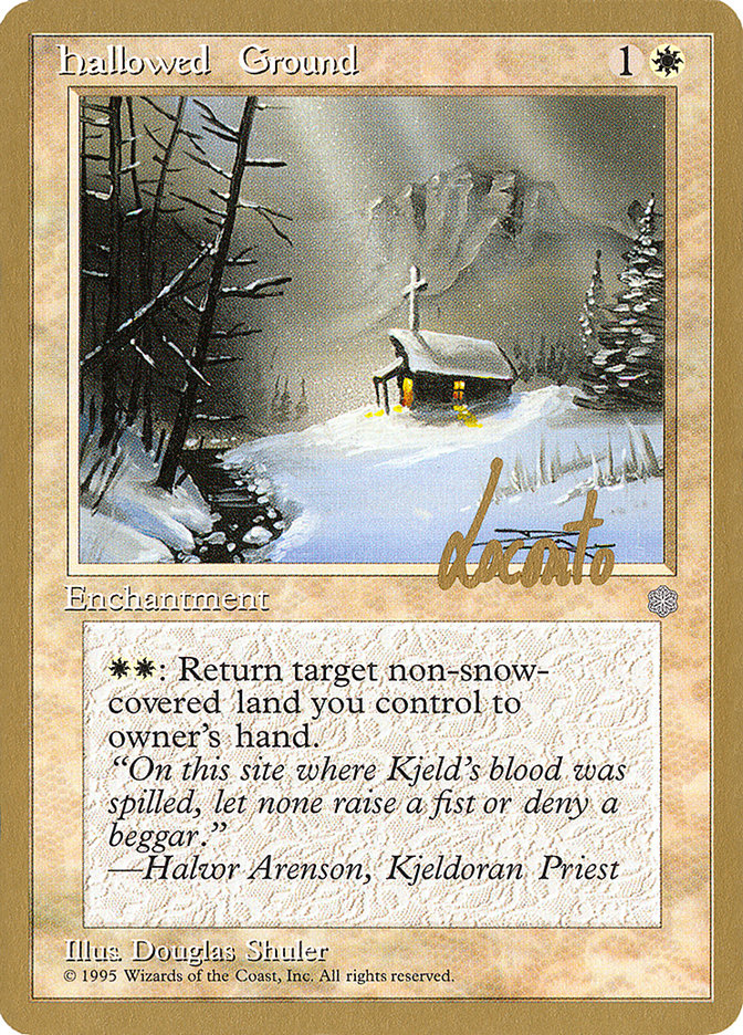 Hallowed Ground (Michael Loconto) [Pro Tour Collector Set] | Shuffle n Cut Hobbies & Games