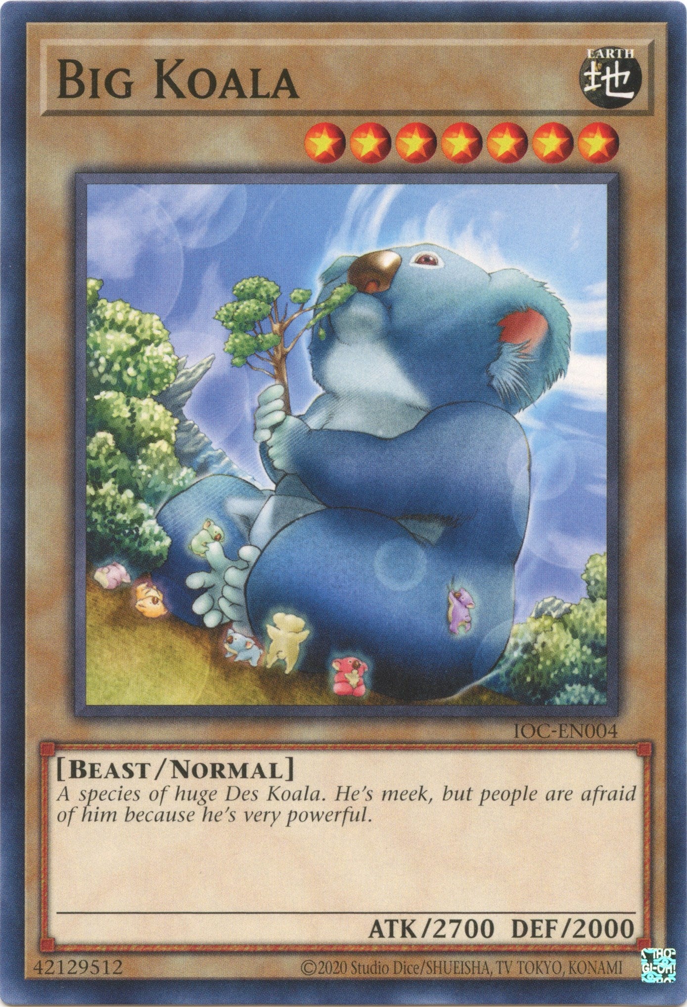 Big Koala (25th Anniversary) [IOC-EN004] Common | Shuffle n Cut Hobbies & Games