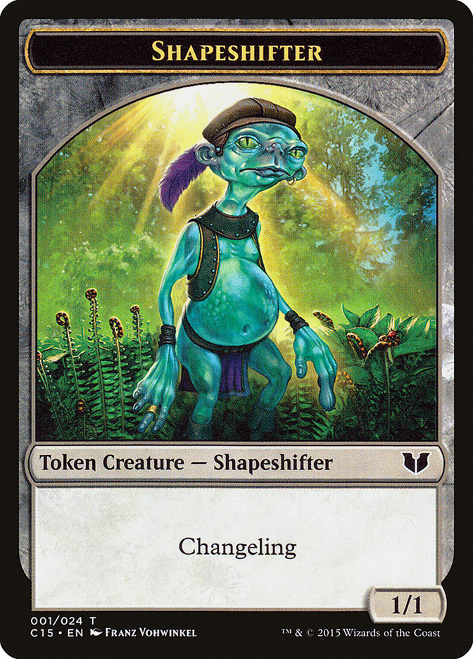 Shapeshifter // Shapeshifter Double-Sided Token [Commander 2015 Tokens] | Shuffle n Cut Hobbies & Games