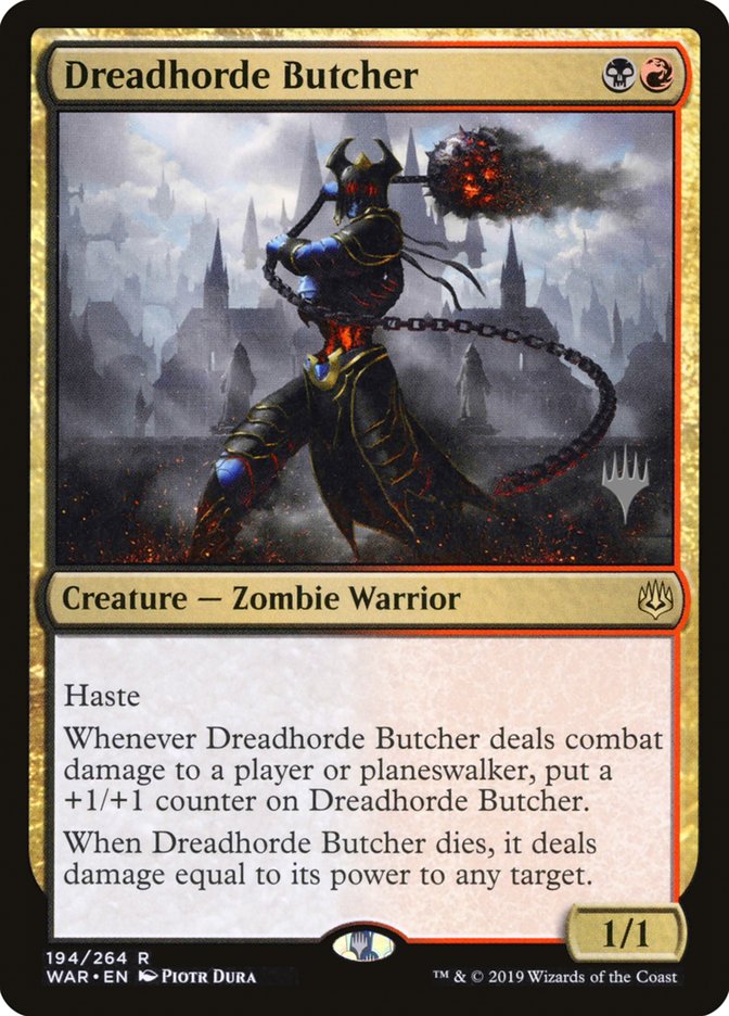 Dreadhorde Butcher (Promo Pack) [War of the Spark Promos] | Shuffle n Cut Hobbies & Games