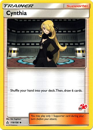 Cynthia (119/156) (Charizard Stamp #50) [Battle Academy 2020] | Shuffle n Cut Hobbies & Games