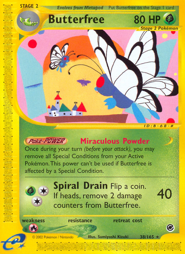 Butterfree (38/165) [Expedition: Base Set] | Shuffle n Cut Hobbies & Games