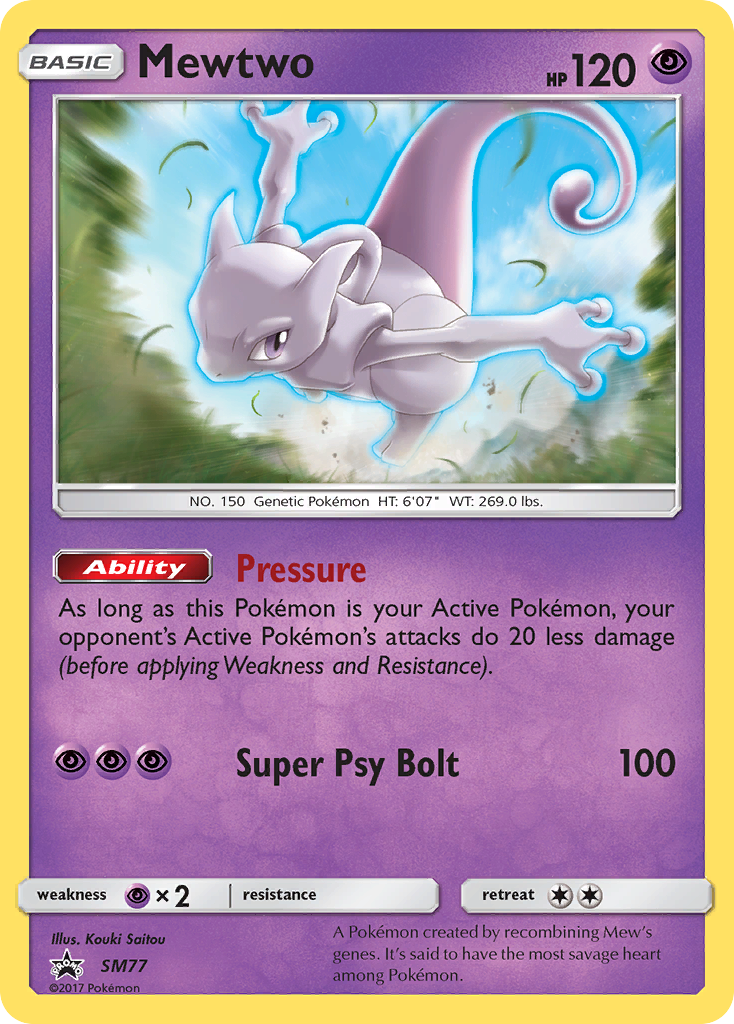 Mewtwo (SM77) [Sun & Moon: Black Star Promos] | Shuffle n Cut Hobbies & Games