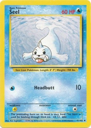 Seel (41/102) [Base Set Unlimited] | Shuffle n Cut Hobbies & Games