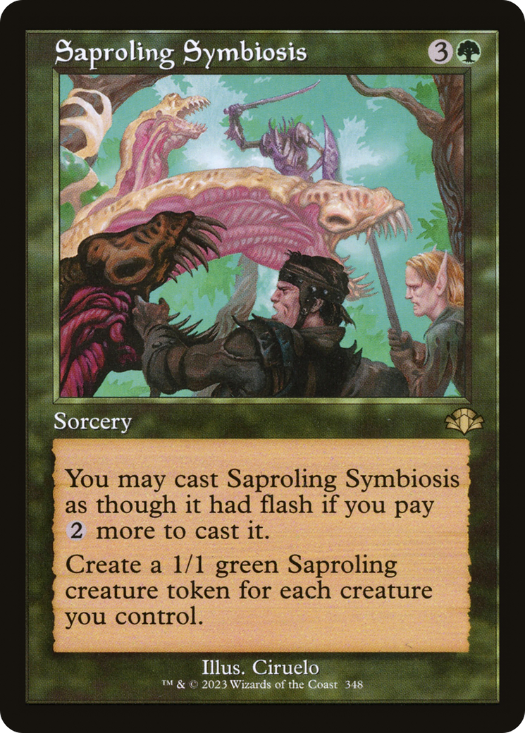 Saproling Symbiosis (Retro) [Dominaria Remastered] | Shuffle n Cut Hobbies & Games