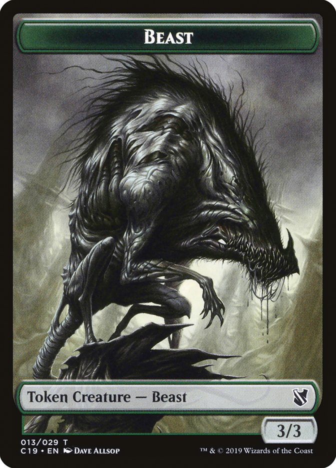 Beast Token (013/029) [Commander 2019 Tokens] | Shuffle n Cut Hobbies & Games