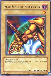 Right Arm of the Forbidden One [DLG1-EN020] Common | Shuffle n Cut Hobbies & Games