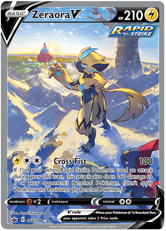 Zeraora V (166/198) [Sword & Shield: Chilling Reign] | Shuffle n Cut Hobbies & Games