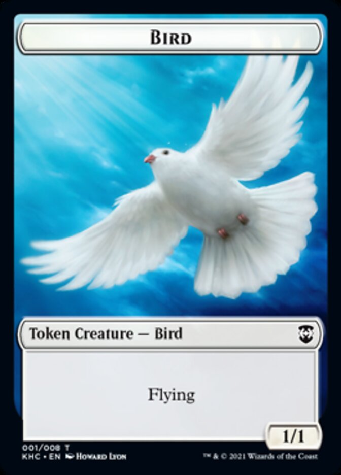 Bird Token [Kaldheim Commander Tokens] | Shuffle n Cut Hobbies & Games