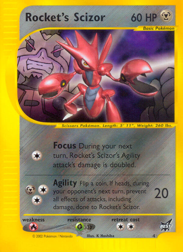 Rocket's Scizor (4) [Best of Promos] | Shuffle n Cut Hobbies & Games