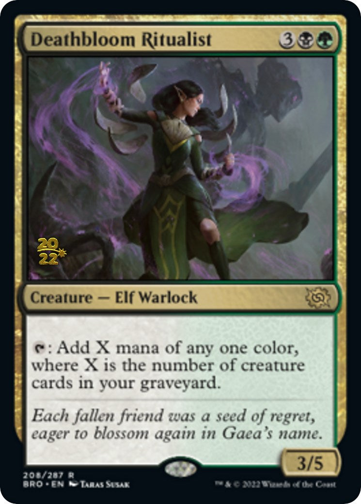 Deathbloom Ritualist [The Brothers' War Prerelease Promos] | Shuffle n Cut Hobbies & Games