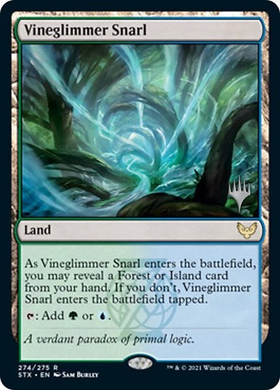 Vineglimmer Snarl (Promo Pack) [Strixhaven: School of Mages Promos] | Shuffle n Cut Hobbies & Games