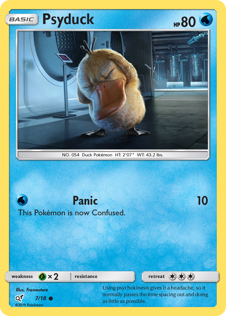 Psyduck (7/18) [Sun & Moon: Detective Pikachu] | Shuffle n Cut Hobbies & Games