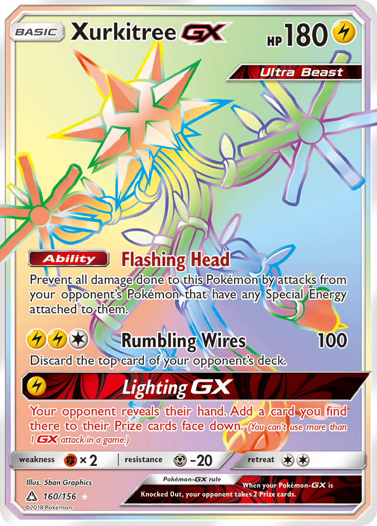 Xurkitree GX (160/156) [Sun & Moon: Ultra Prism] | Shuffle n Cut Hobbies & Games