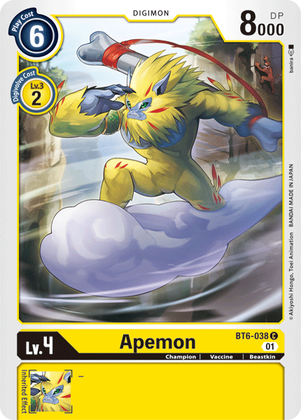 Apemon [BT6-038] [Double Diamond] | Shuffle n Cut Hobbies & Games