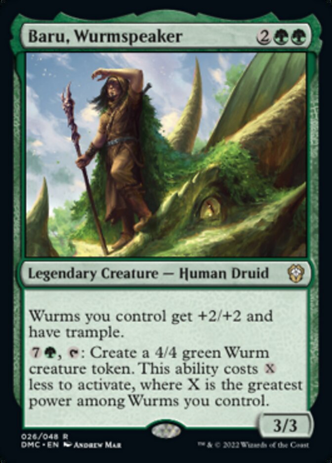 Baru, Wurmspeaker [Dominaria United Commander] | Shuffle n Cut Hobbies & Games