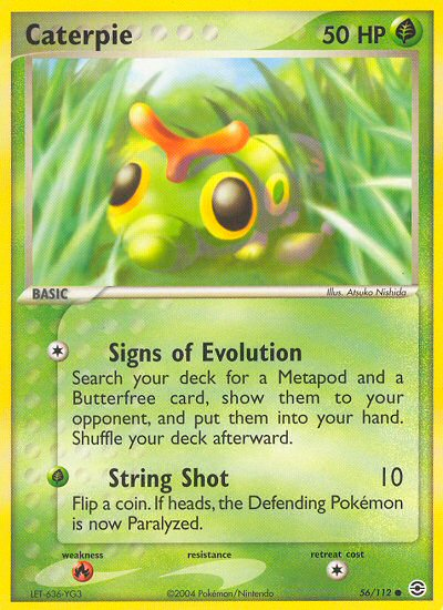 Caterpie (56/112) [EX: FireRed & LeafGreen] | Shuffle n Cut Hobbies & Games