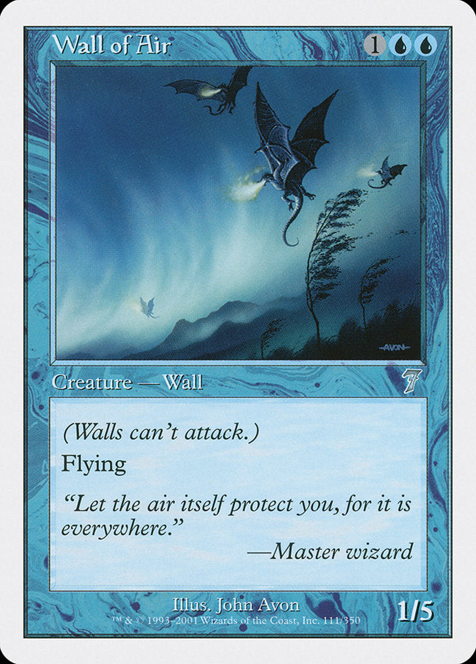 Wall of Air [Seventh Edition] | Shuffle n Cut Hobbies & Games