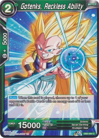 Gotenks, Reckless Ability [DB3-064] | Shuffle n Cut Hobbies & Games