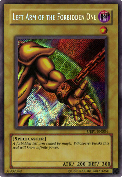 Left Arm of the Forbidden One [UBP1-EN004] Secret Rare | Shuffle n Cut Hobbies & Games