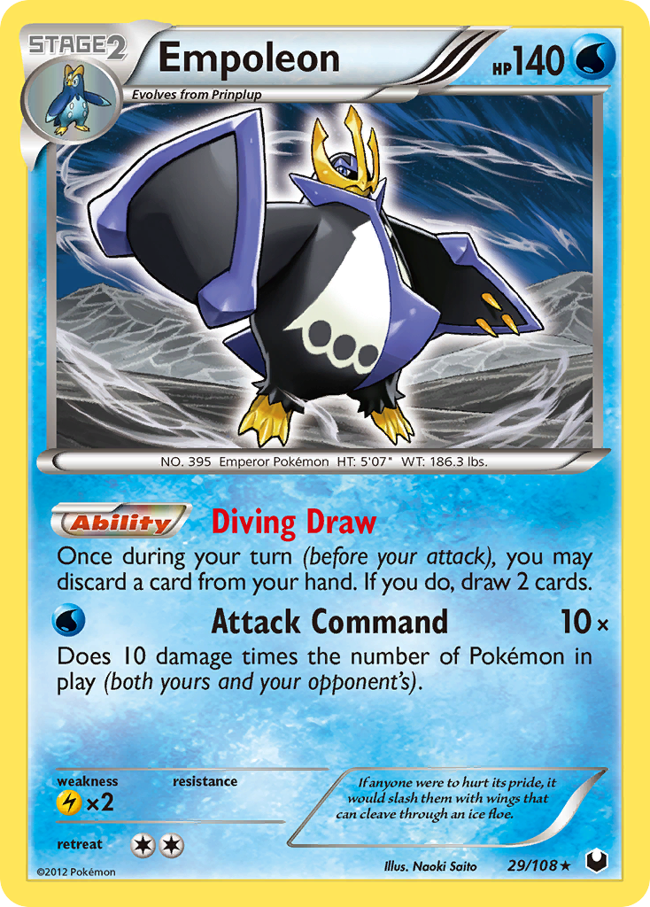 Empoleon (29/108) [Black & White: Dark Explorers] | Shuffle n Cut Hobbies & Games