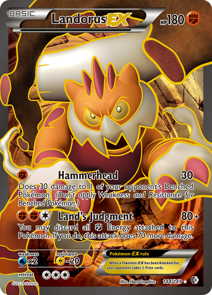 Landorus EX (144/149) [Black & White: Boundaries Crossed] | Shuffle n Cut Hobbies & Games