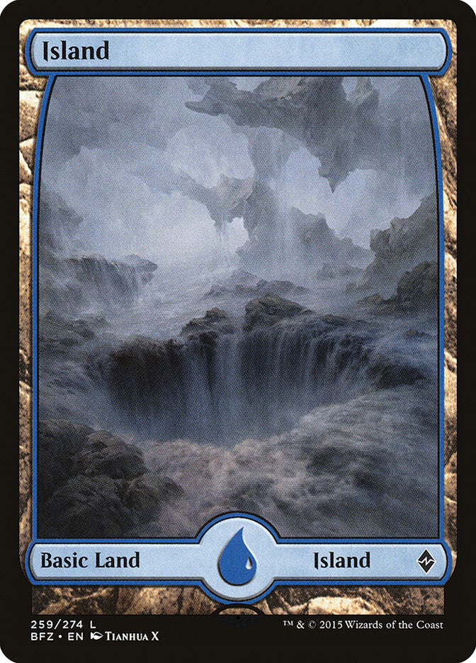 Island (259) (Full Art) [Battle for Zendikar] | Shuffle n Cut Hobbies & Games