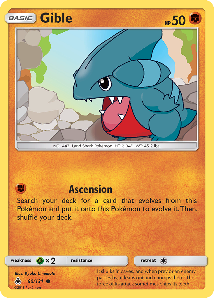 Gible (60/131) [Sun & Moon: Forbidden Light] | Shuffle n Cut Hobbies & Games