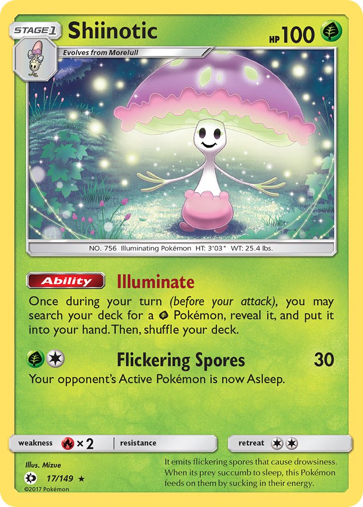 Shiinotic (17/149) (Theme Deck Exclusive) [Sun & Moon: Base Set] | Shuffle n Cut Hobbies & Games