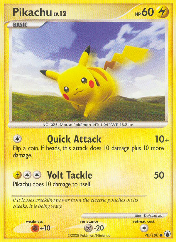 Pikachu (70/100) [Diamond & Pearl: Majestic Dawn] | Shuffle n Cut Hobbies & Games