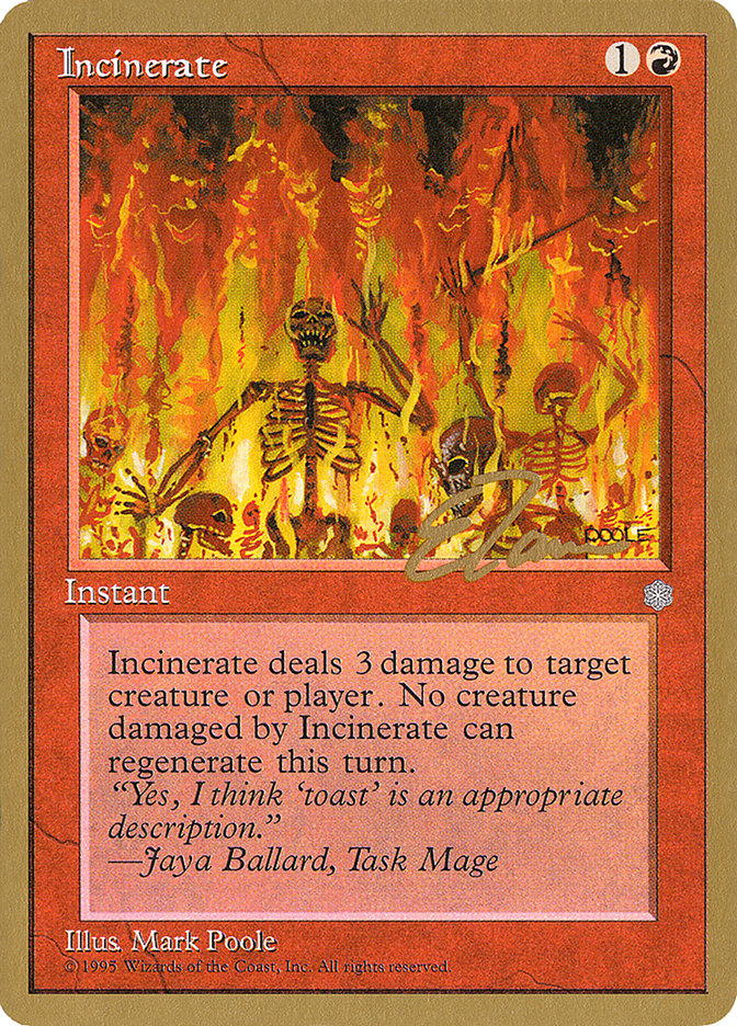 Incinerate (Eric Tam) [Pro Tour Collector Set] | Shuffle n Cut Hobbies & Games