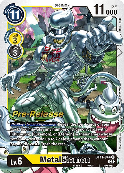 MetalEtemon [BT11-044] [Dimensional Phase Pre-Release Promos] | Shuffle n Cut Hobbies & Games