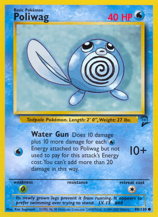 Poliwag (88/130) [Base Set 2] | Shuffle n Cut Hobbies & Games