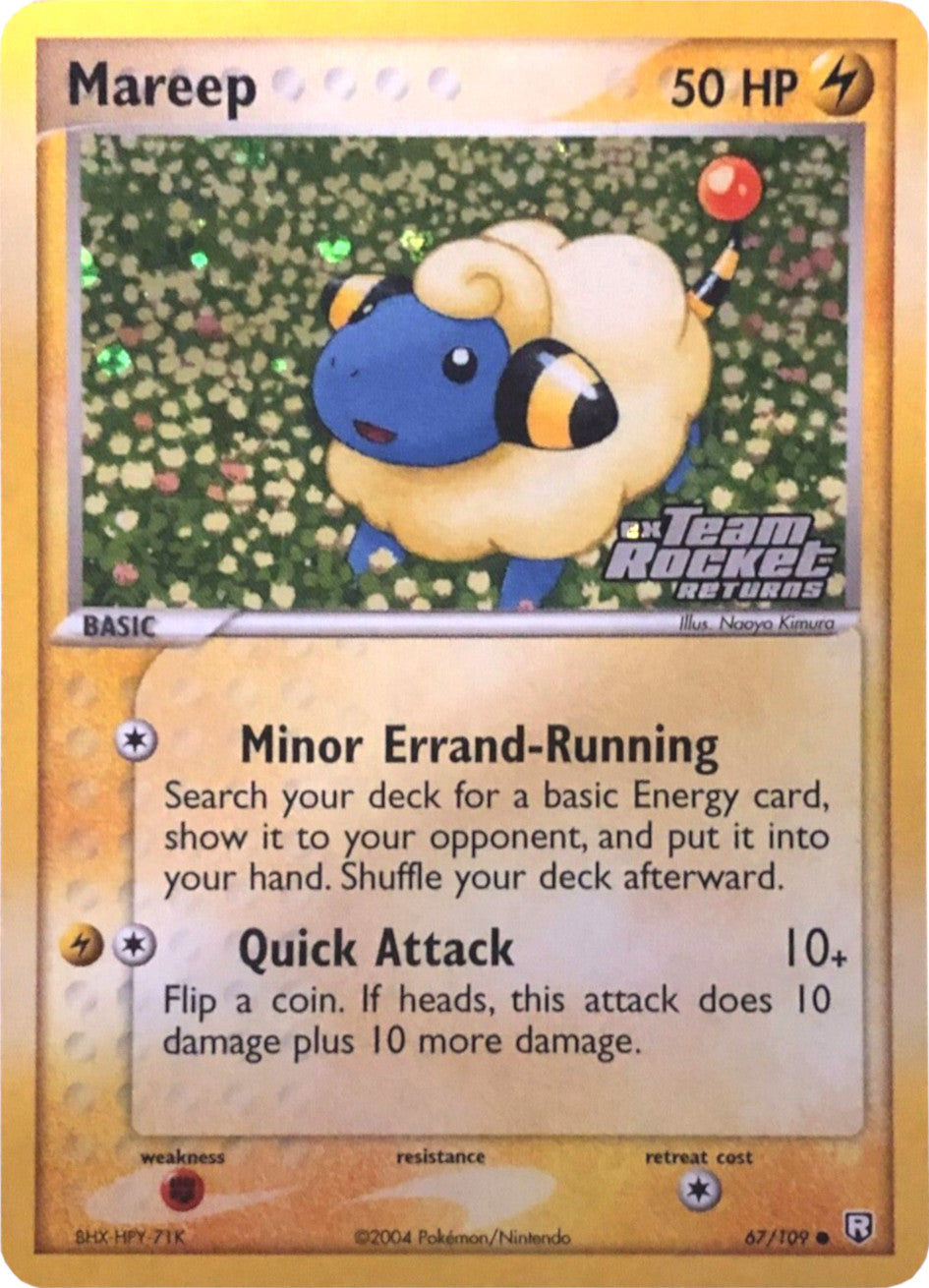 Mareep (67/109) (Stamped) [EX: Team Rocket Returns] | Shuffle n Cut Hobbies & Games