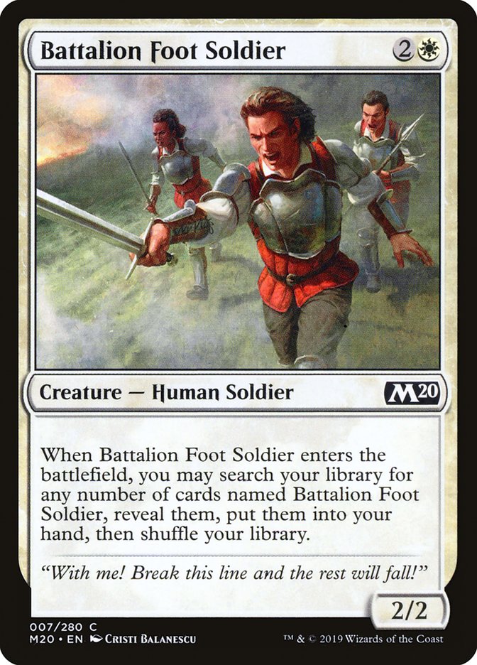 Battalion Foot Soldier [Core Set 2020] | Shuffle n Cut Hobbies & Games