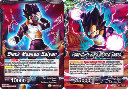 Black Masked Saiyan // Powerthirst Black Masked Saiyan (Giant Card) (BT5-105) [Oversized Cards] | Shuffle n Cut Hobbies & Games