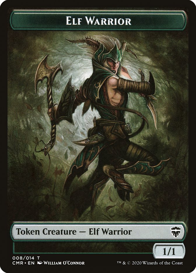 Elf Warrior Token [Commander Legends Tokens] | Shuffle n Cut Hobbies & Games