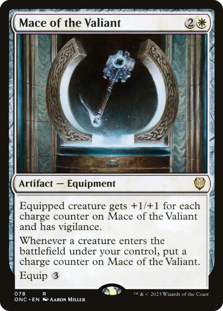 Mace of the Valiant [Phyrexia: All Will Be One Commander] | Shuffle n Cut Hobbies & Games